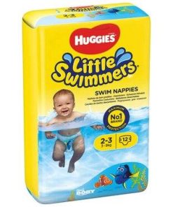 12 Maillots de Bain Jetables Little Swimmers Huggies T2/3( 3-8 kg )