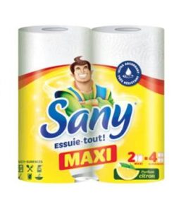 2 Essuie-Tout Multi-Surfaces Maxi Citron Sany