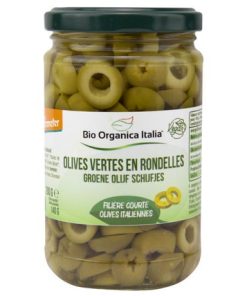 Bio Organica Italia Olives Vertes en Rondelles 280G