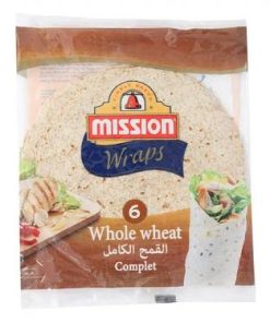 6 Pains Tortillas Blé Complet 25cm Wraps Mission  420 g