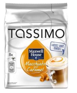 8 Capsules Maxwell House Macchiato Goût caramel Tassimo