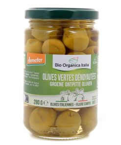 Bio Organica Italia Olives Vertes Dénoyautées 280G