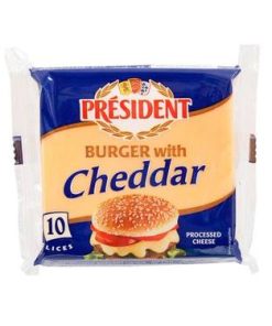 Fromage Cheddar Burger en Tranchettes Président 200 g
