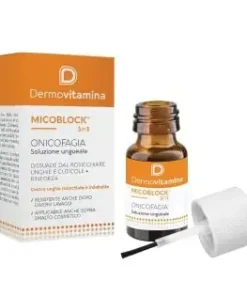 Dermovitamina Micoblock – 3 in 1 Onicofagia Soluzione Ungueale, 7ml