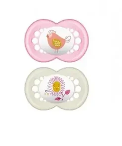 Mam Original Succhietti Silicone 16+ Mesi Bimba – 2 Pezzi