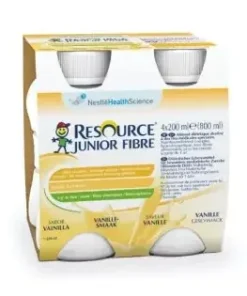 Resource Junior Fibre Vaniglia, 4 x 200 ml